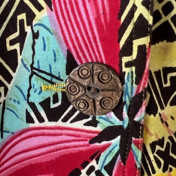 Sharon Young Bright Colorful Floral Jacket Blazer - Picture 4 of 5